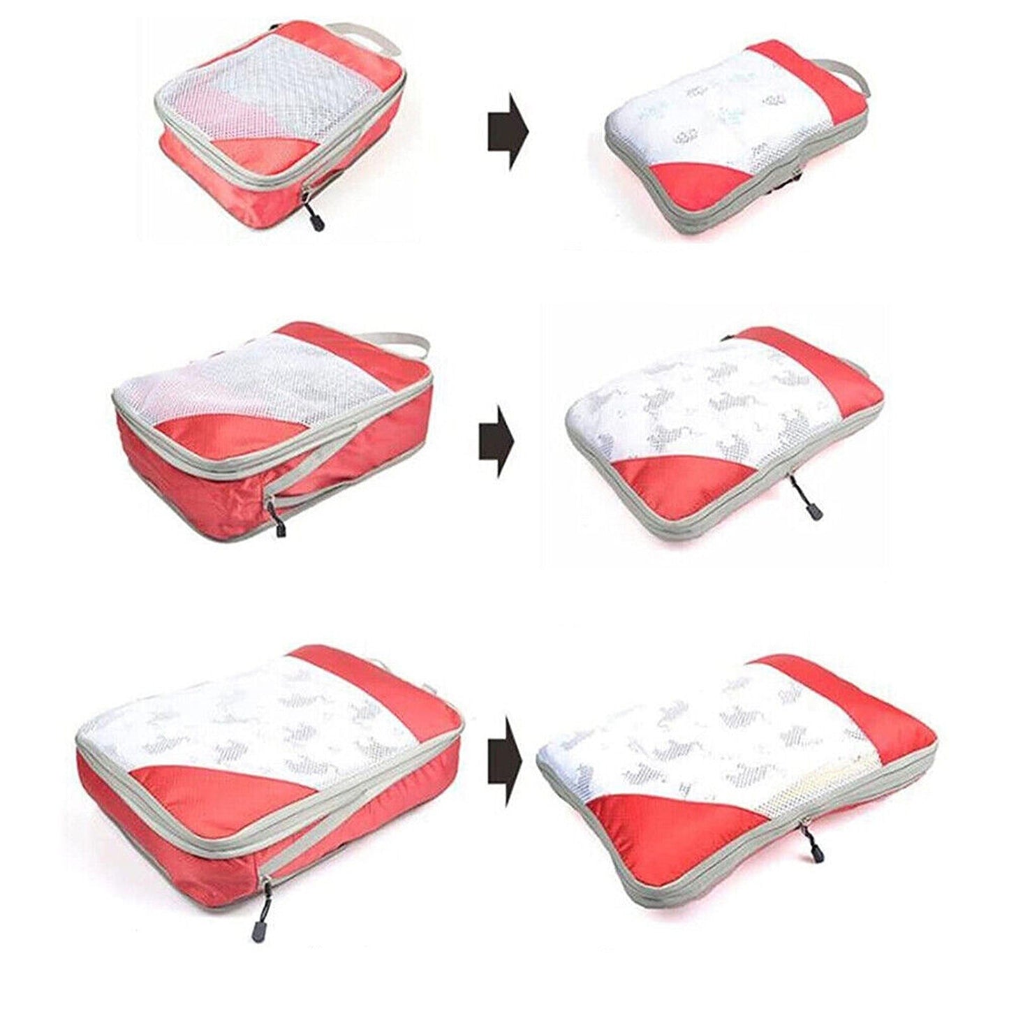 Travel Packing Cube Organiser for Luggage Compression Storage Bags