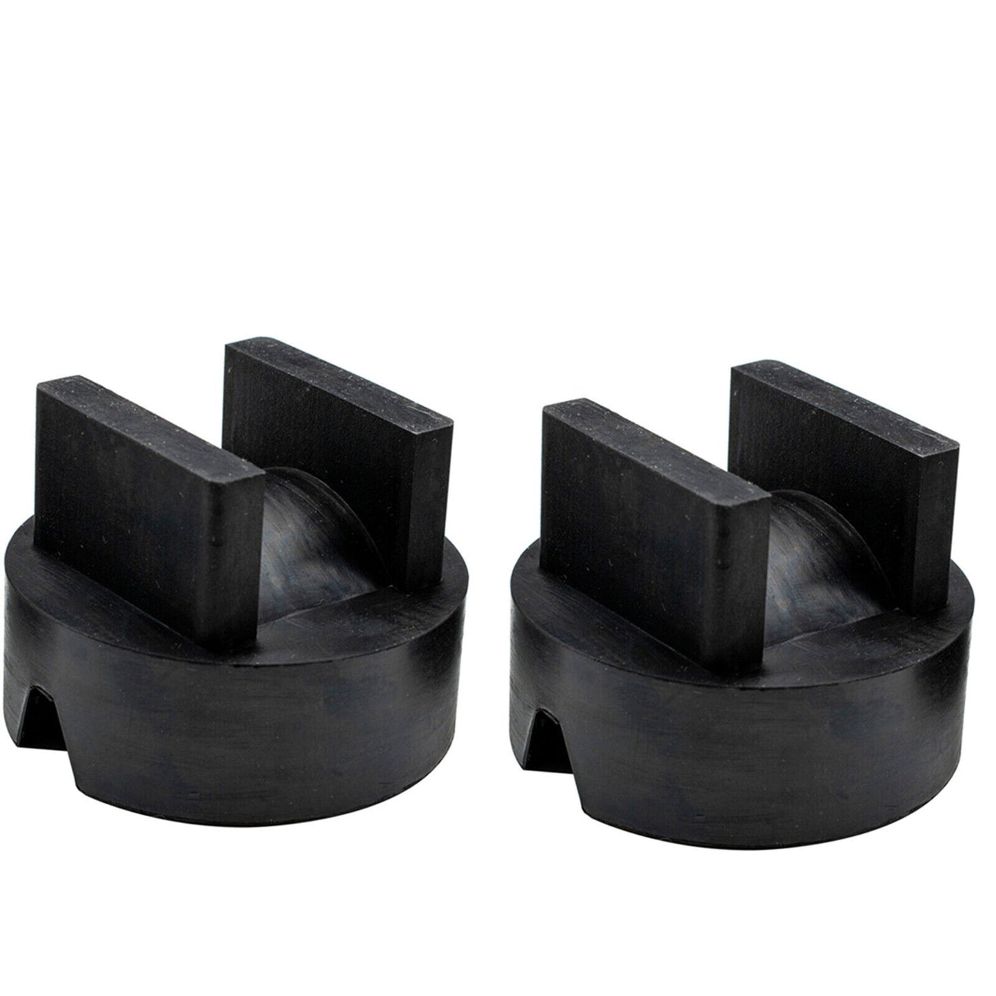 2pcs Rubber Jacking Pad with Slotted Rail for Car Lift