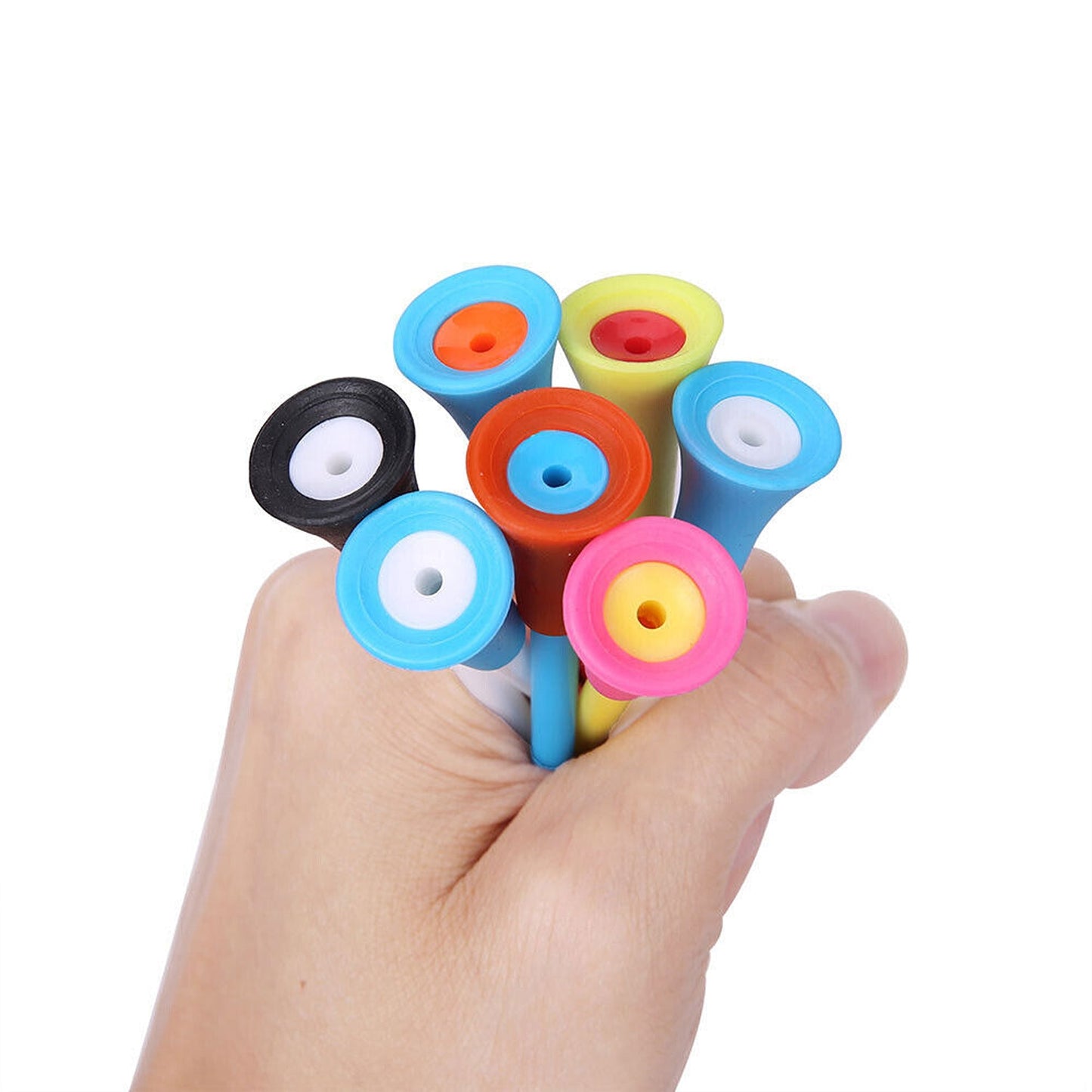 100pcs Durable Multi-Color Plastic Golf Tees