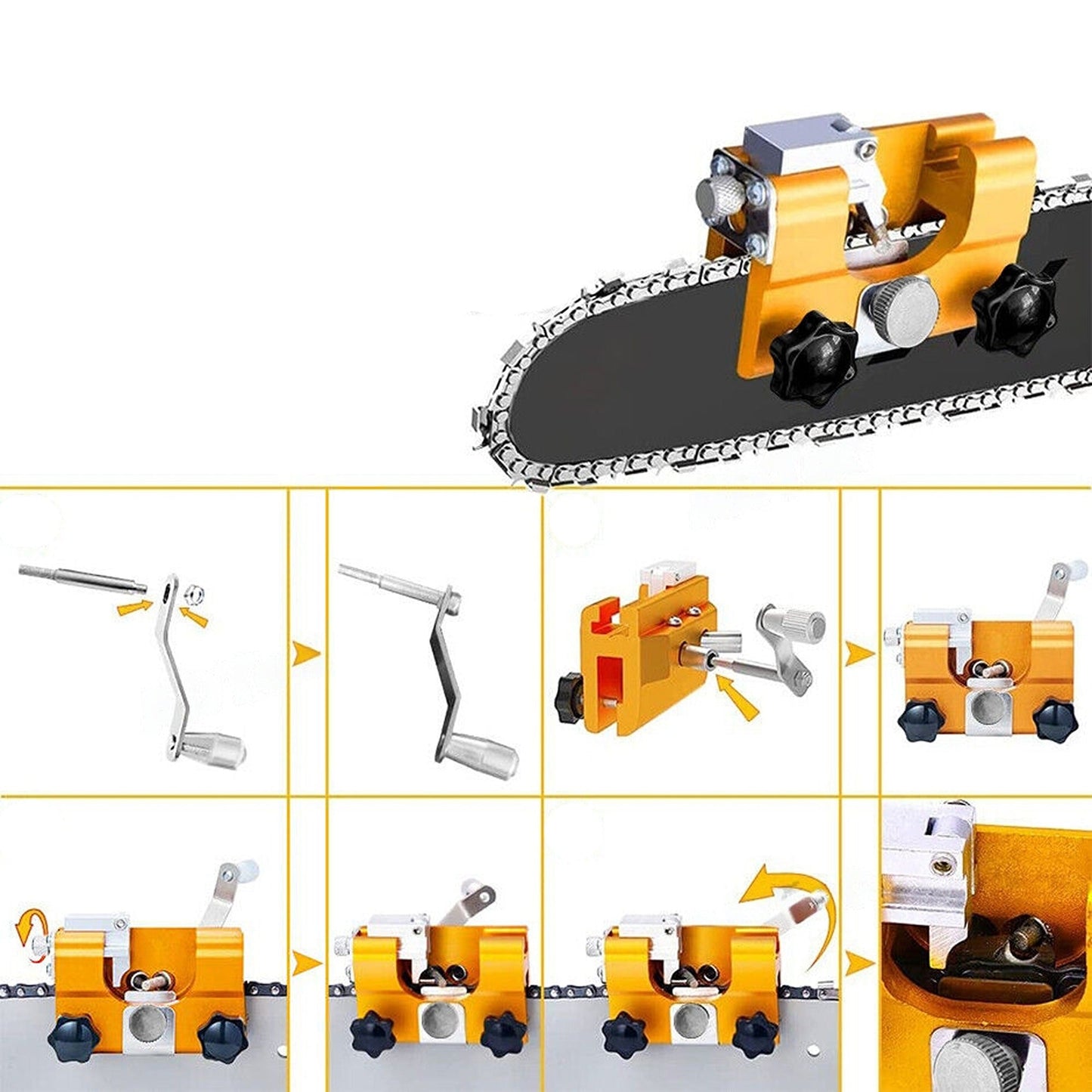 Easy Portable Chainsaw Sharpener Jigs Tool for Sharpening Chain Saws Electric Saws