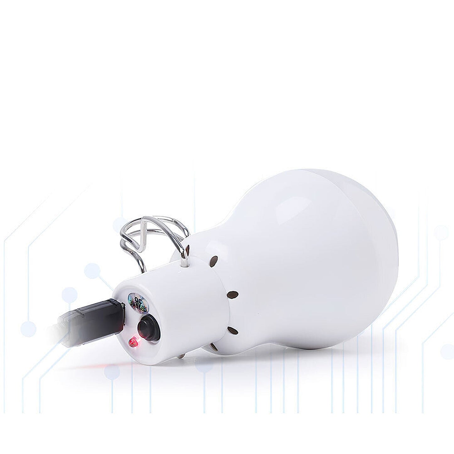 Solar Powered LED Light Bulb for Outdoor Camping and Indoor Use