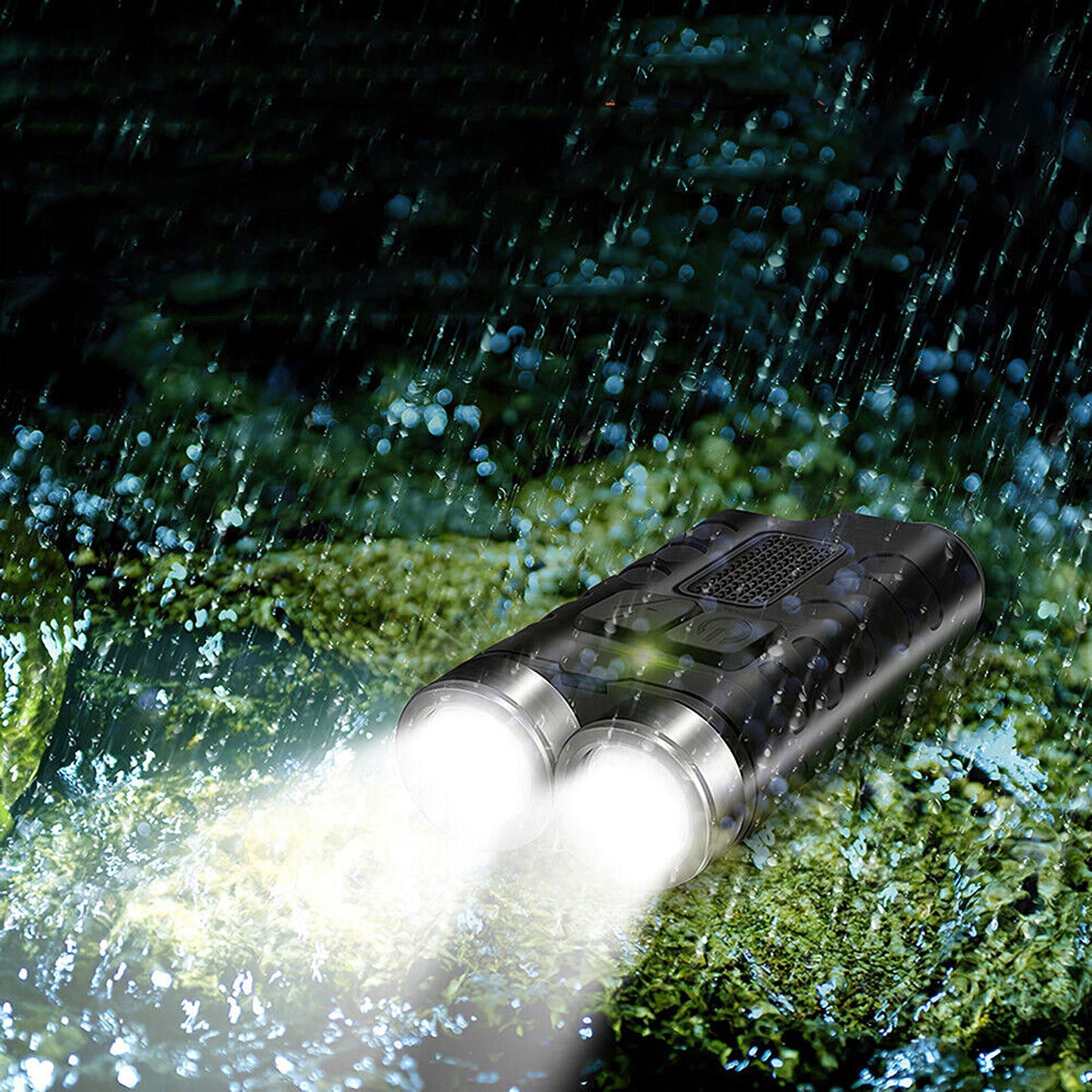 900 Lumens Mini Keychain EDC Flashlight USB Type-C Rechargeable Work Light