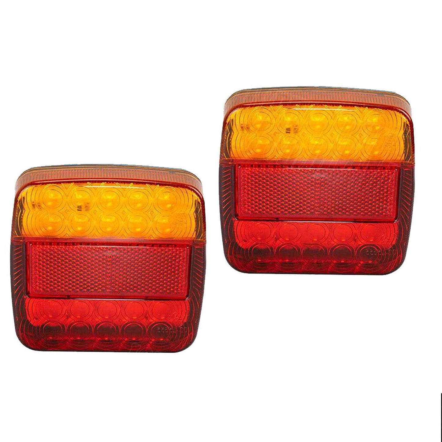 2pcs Submersible Trailer Tail Lights 26 LED Boat and Truck Lamp Kit