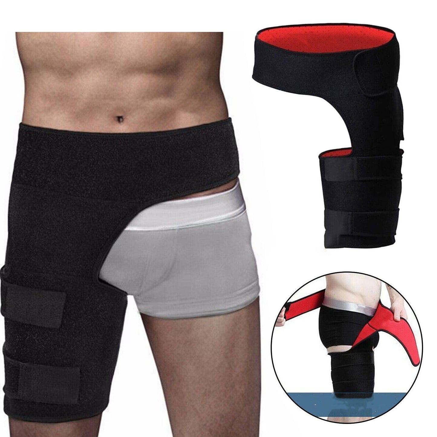 Thigh Groin Support Wrap Compression Hip Brace for Sciatica