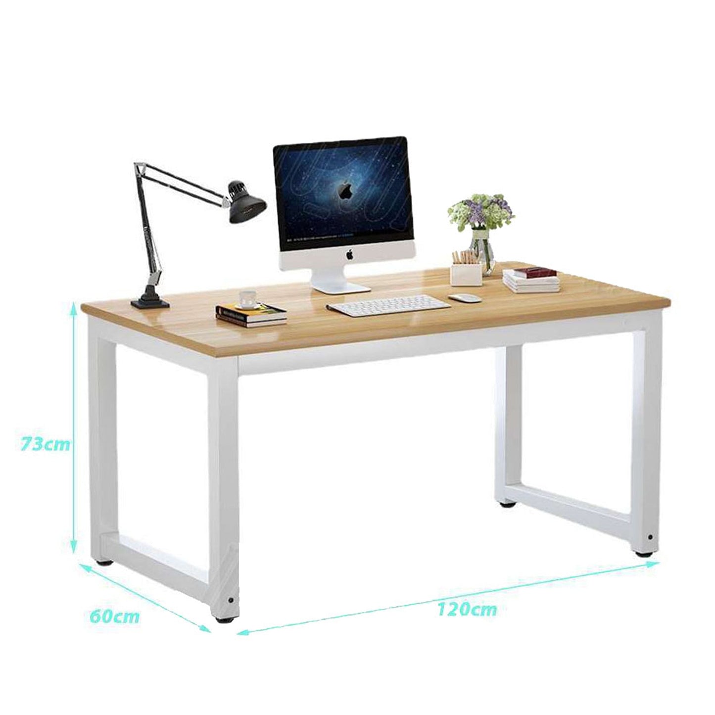 Home Office Study Desk with Computer Storage Writing and Laptop Table