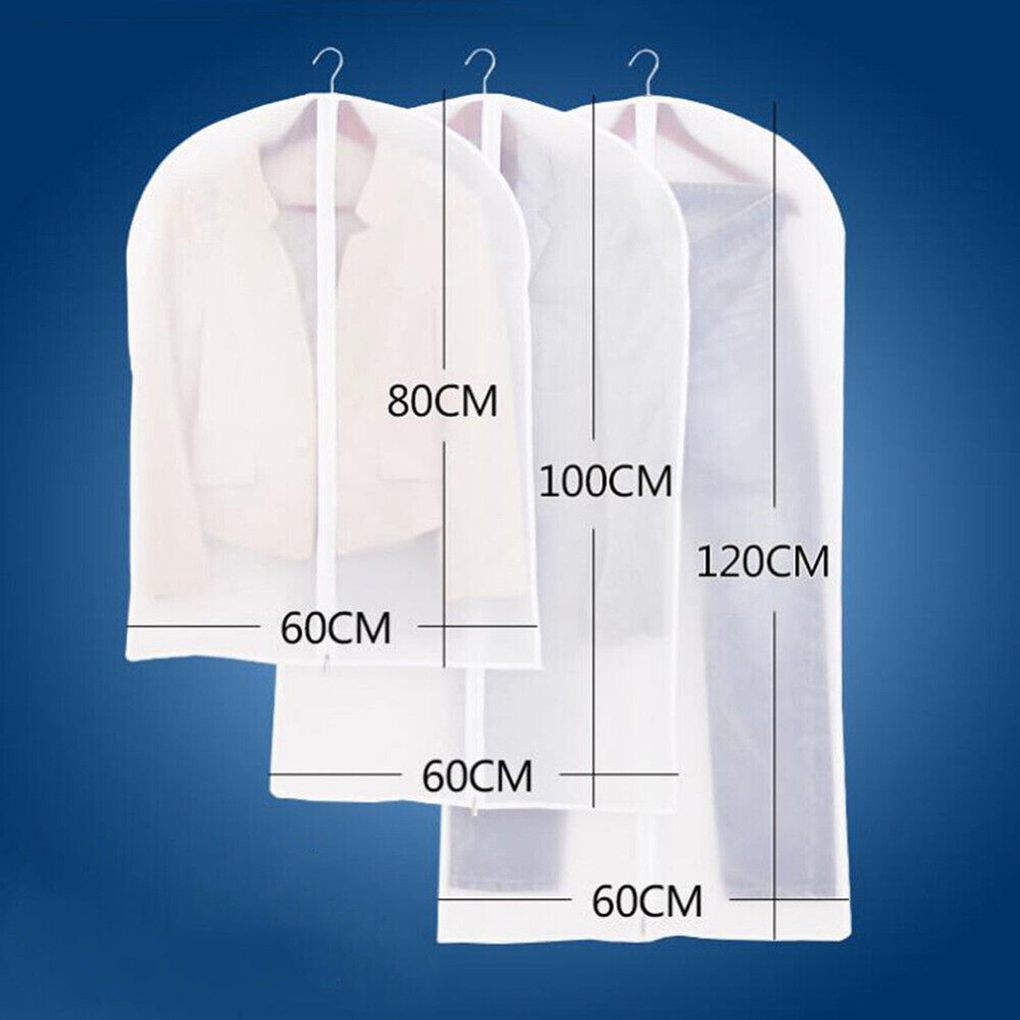 12-Pack Garment Storage Bags for Dress and Suit Protection