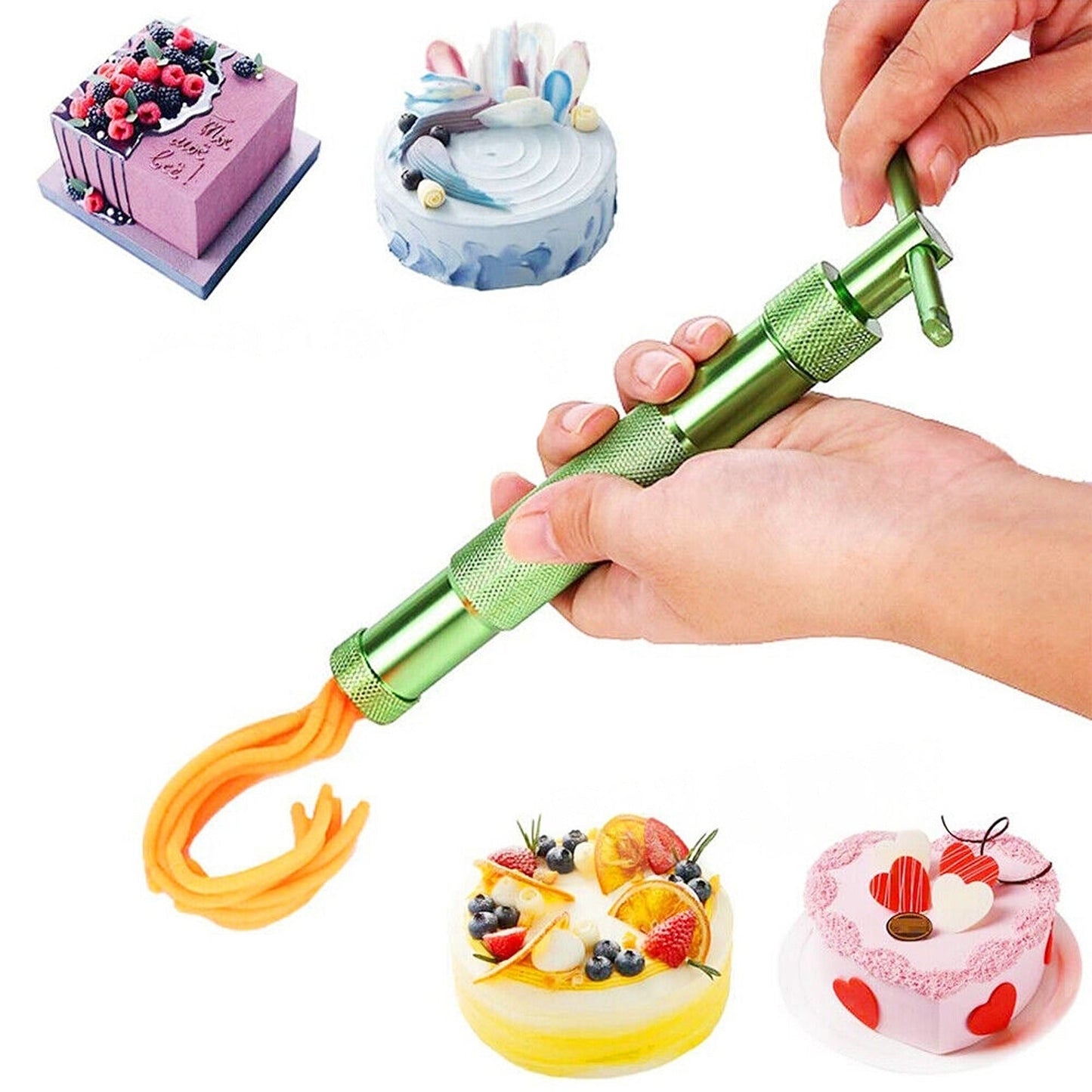 Creative Fondant and Clay Craft Extruder Cake Decoration Tool 20 Discs