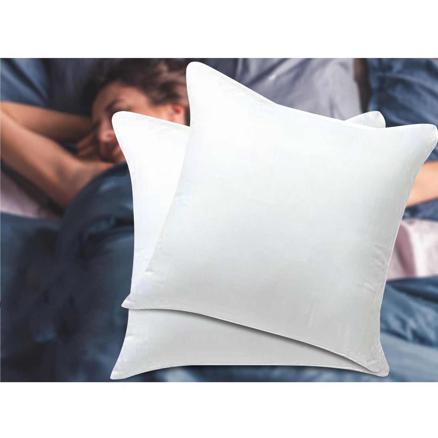 Set of 4 Memory Resistant Polyester Cushion Pillow Inserts 45cm x 45cm