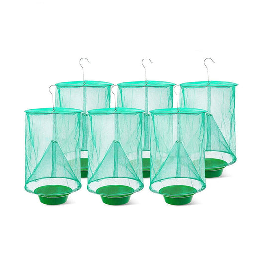 Fly Insect Trap Net Cage Reusable Hanging Killer Catcher 6 Pack