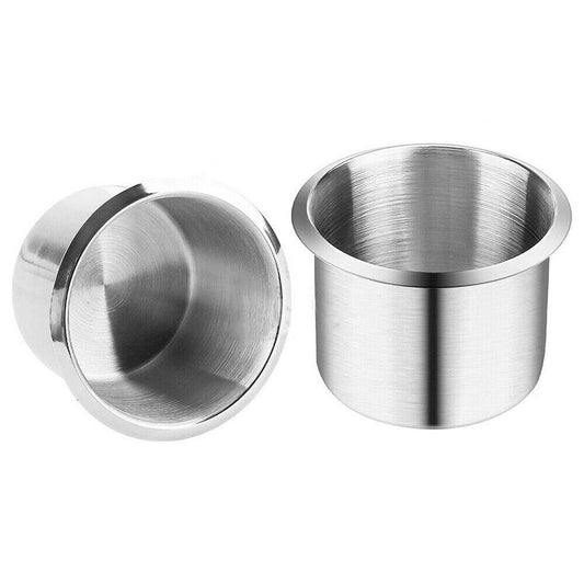 2pcs Steel Drink Holder Stainless Cup For Truck RV Boat Camper