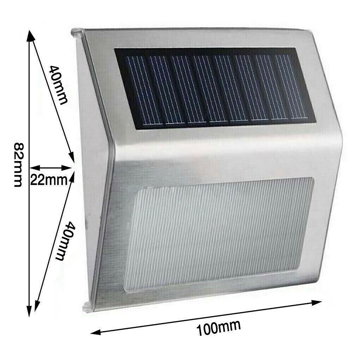 Garden Solar Powered LED Lights Outdoor Deck Step Fence Pathway