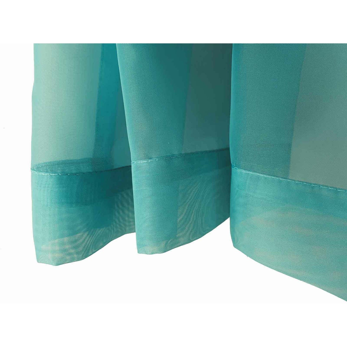 Organza Voile Sheer Curtain with Rod Pocket for Window Draping