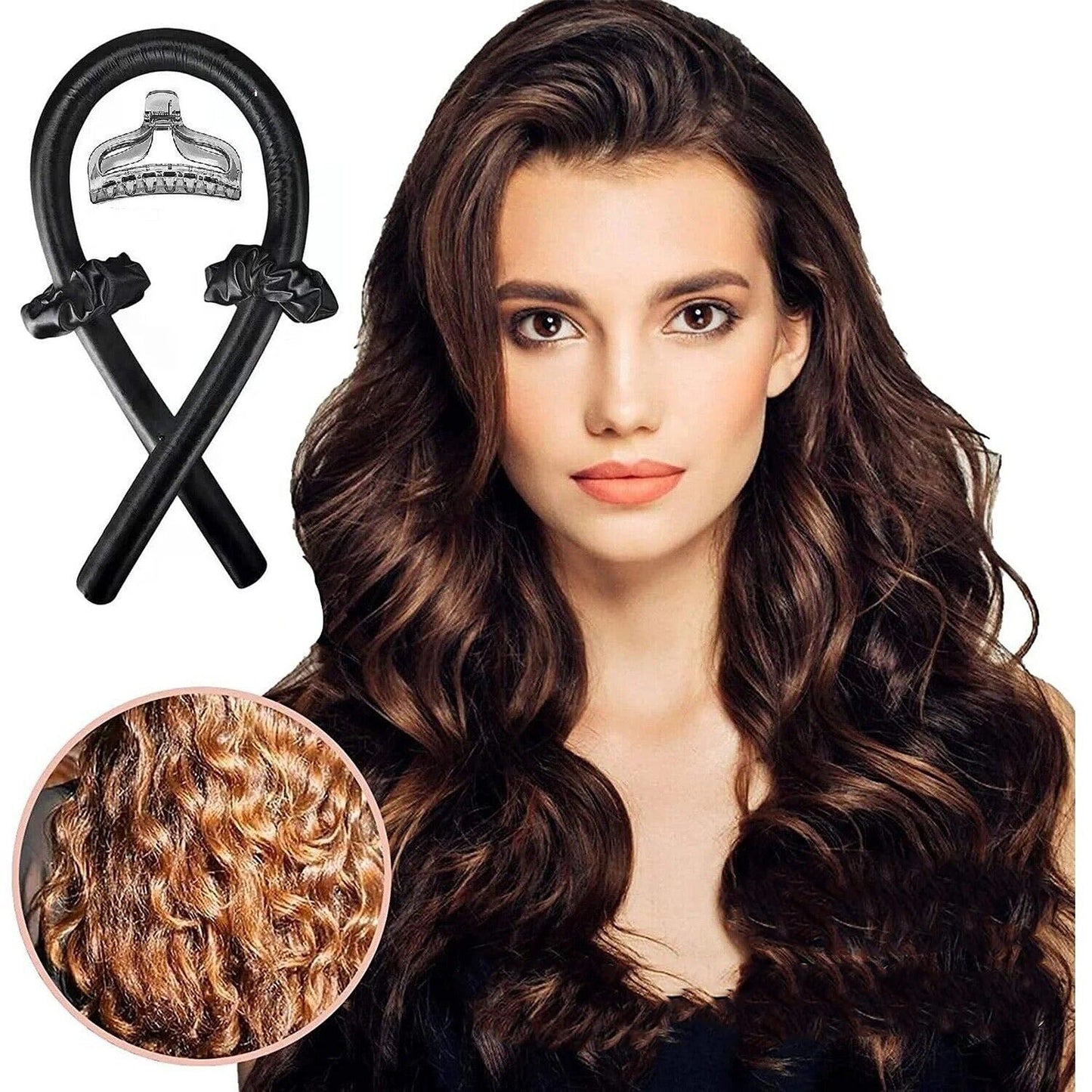 Silk Ribbon Hair Curling Set for Heatless Fluffy Curls
