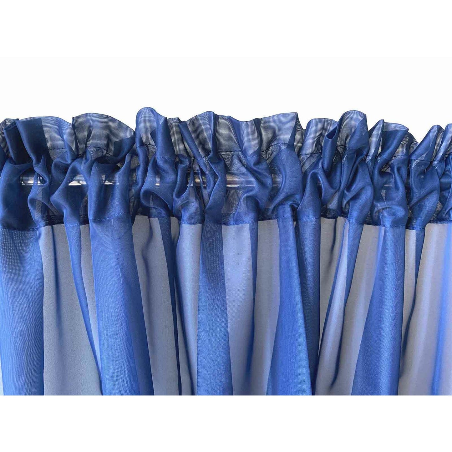 Organza Voile Sheer Curtain with Rod Pocket for Window Draping