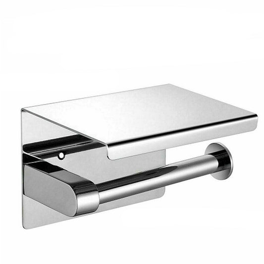 Toilet Paper Roll Holder Stainless Steel Tissue Bath Wall Storage Hooks