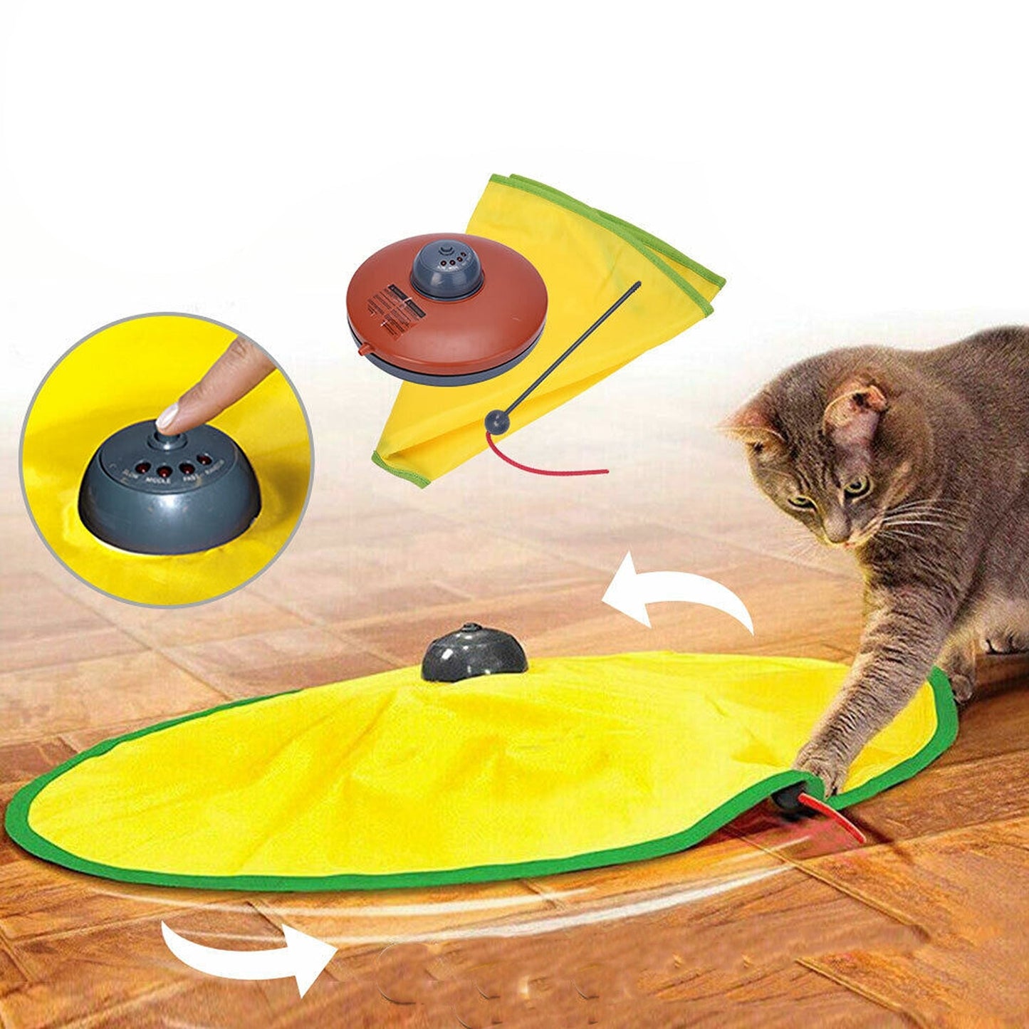 Interactive Cat Toy with Rotating Mouse Electronic Puzzle for Pets