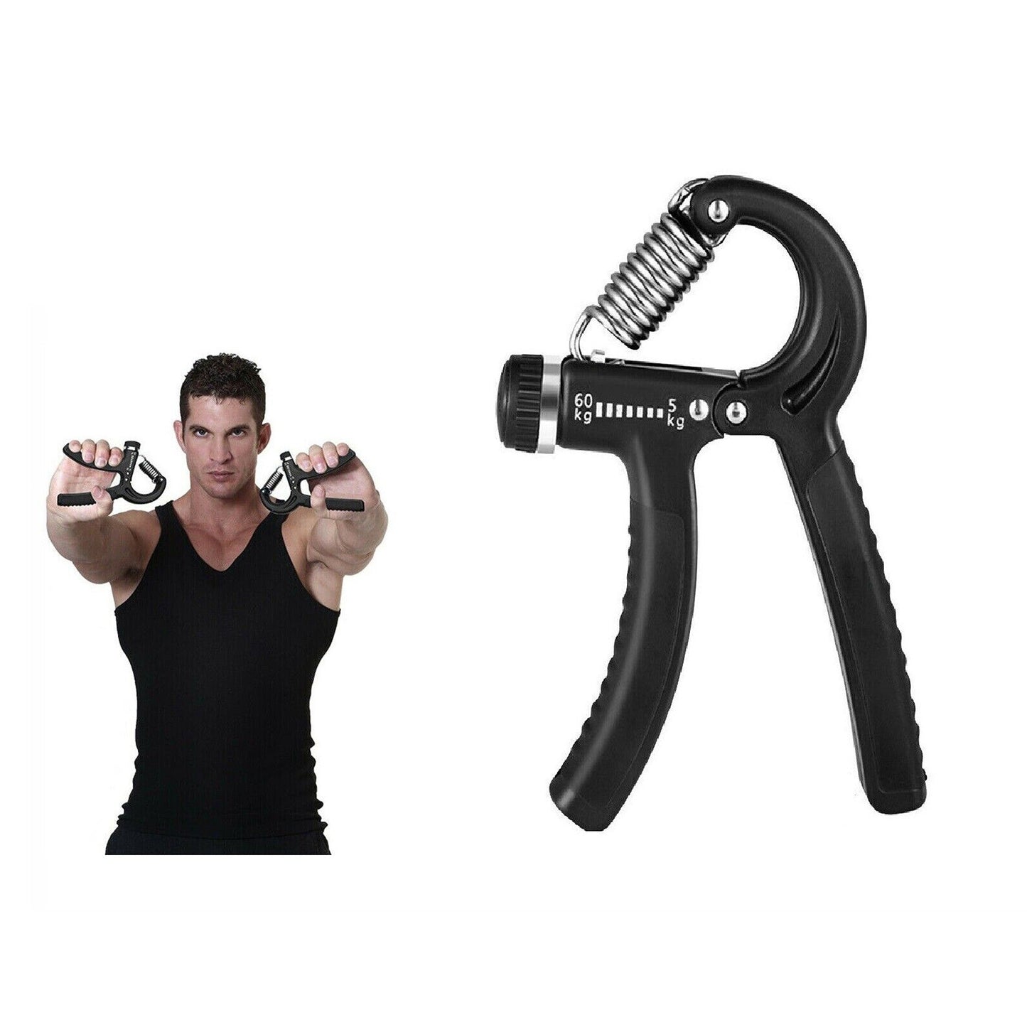 Adjustable Forearm Grip Strengthener Exerciser for Hand Workout
