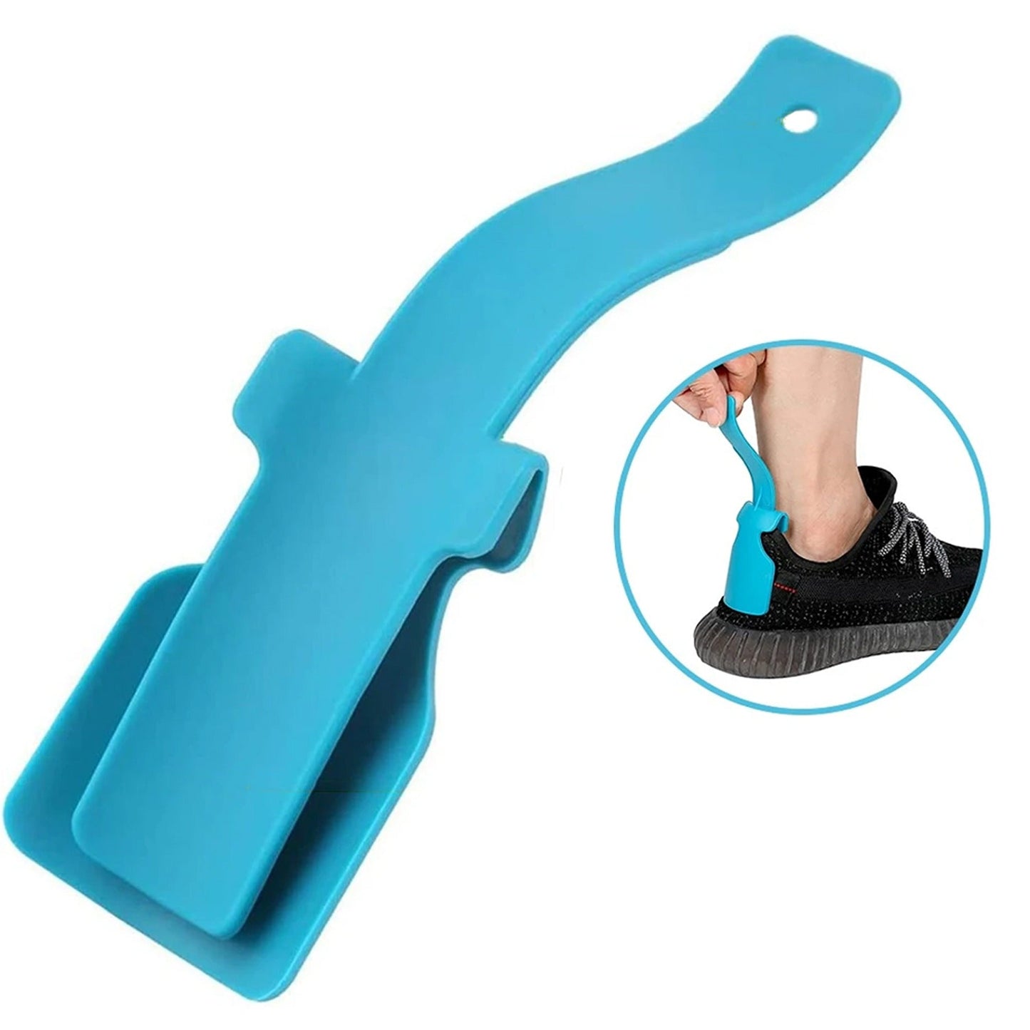 4pcs Easy Shoe Helper Lifting Curve Shoehorn On Off Design