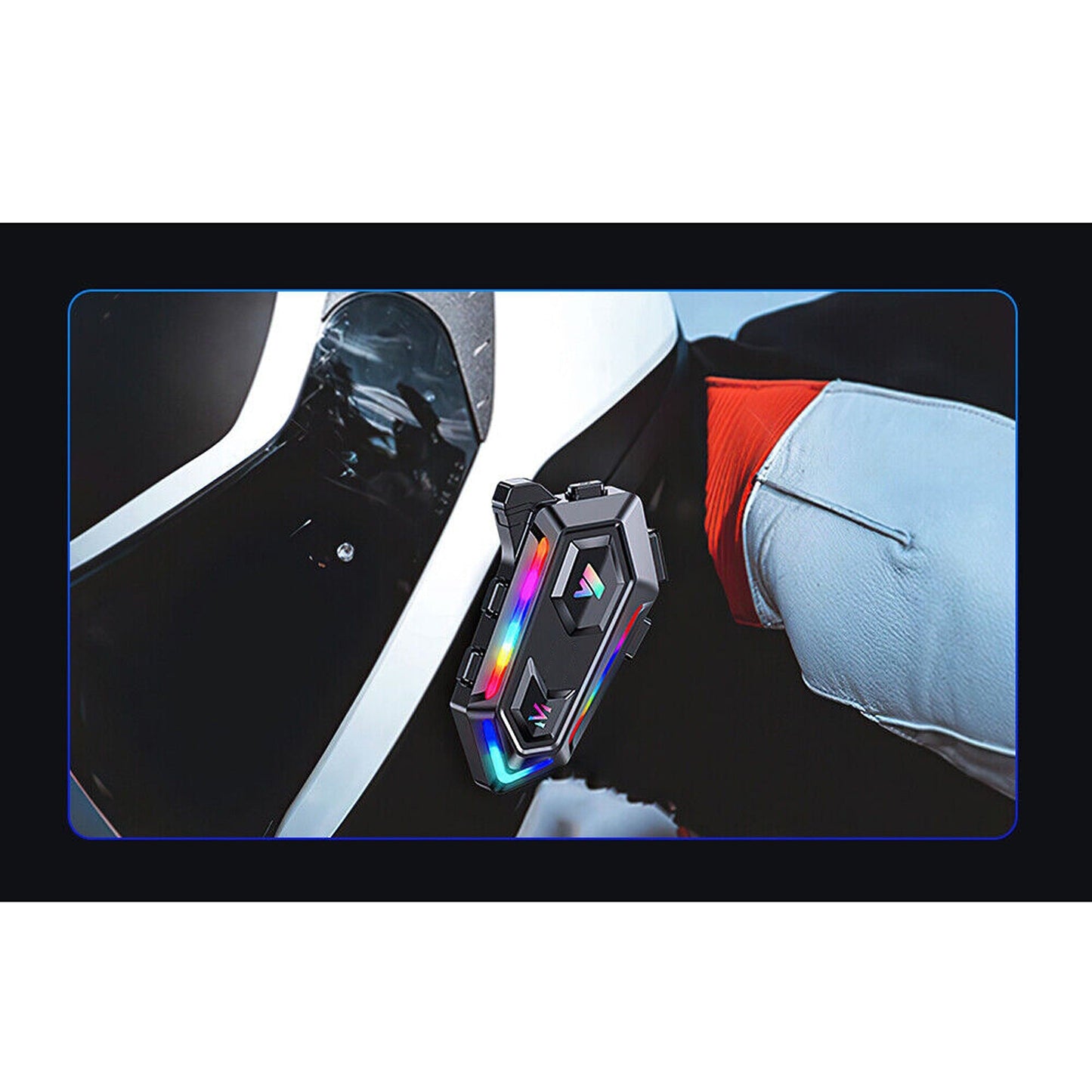 Wireless Bluetooth Motorcycle Helmet Headset Hands-Free Headphone Speaker