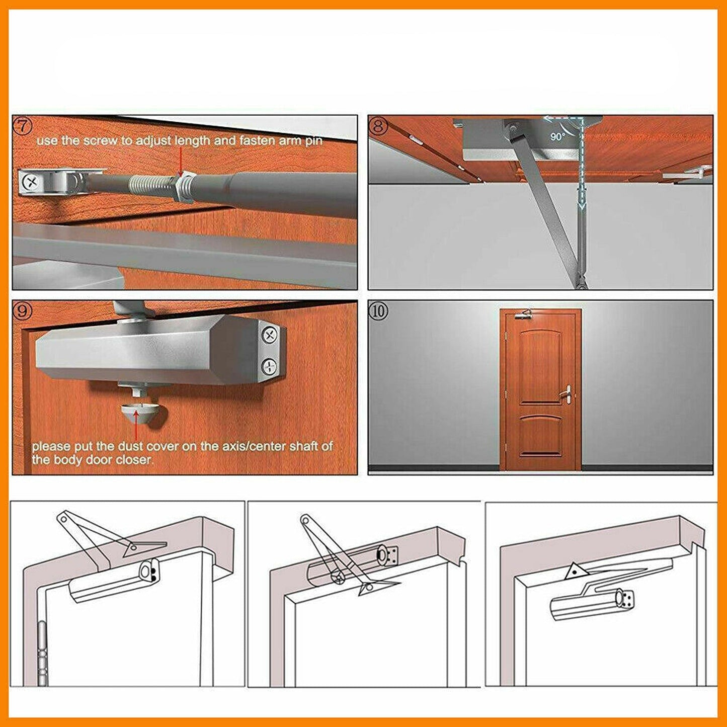 Commercial Heavy-Duty Fire Rated Door Closer