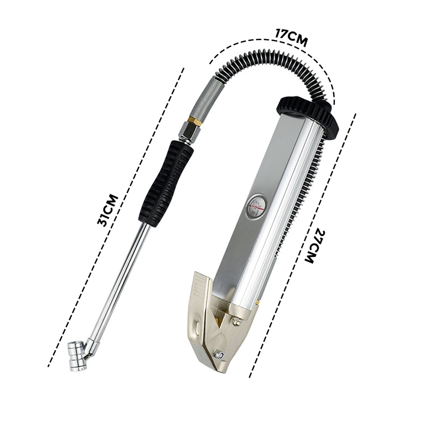 Tire Inflator Deflator Gauge Professional Air Pressure Tool with Gauge