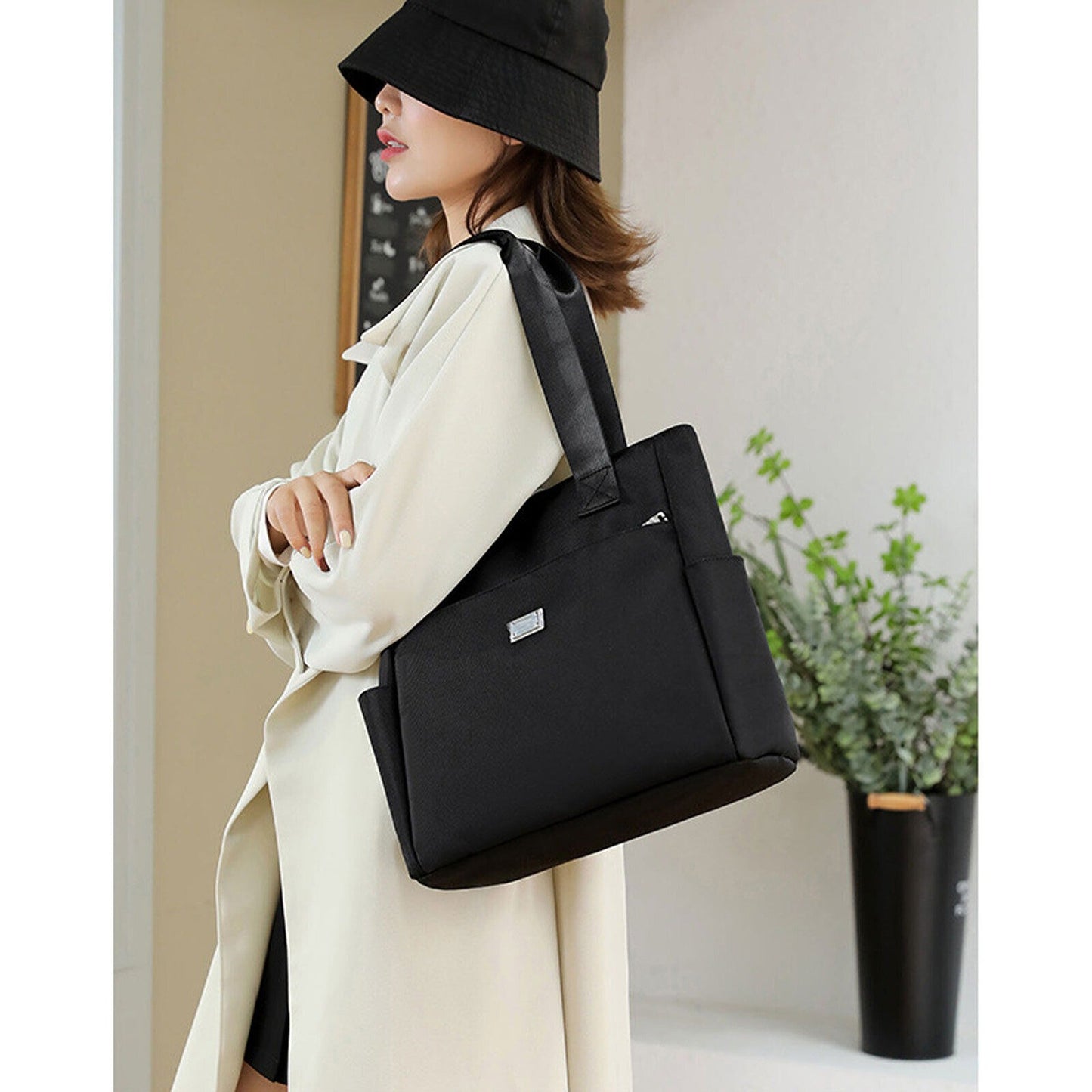 Large Capacity Waterproof Travel Tote Bag Women Lightweight Handbag Shoulder