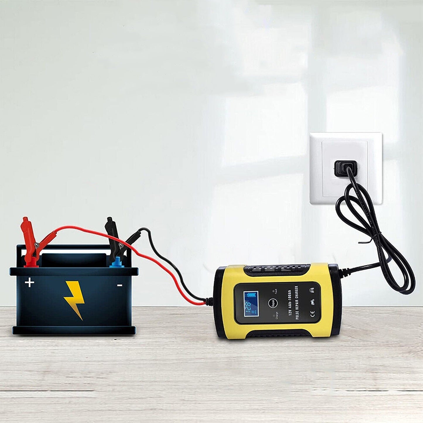 Smart 12V Car Battery Charger 6A LCD Model for Boat Caravan Truck