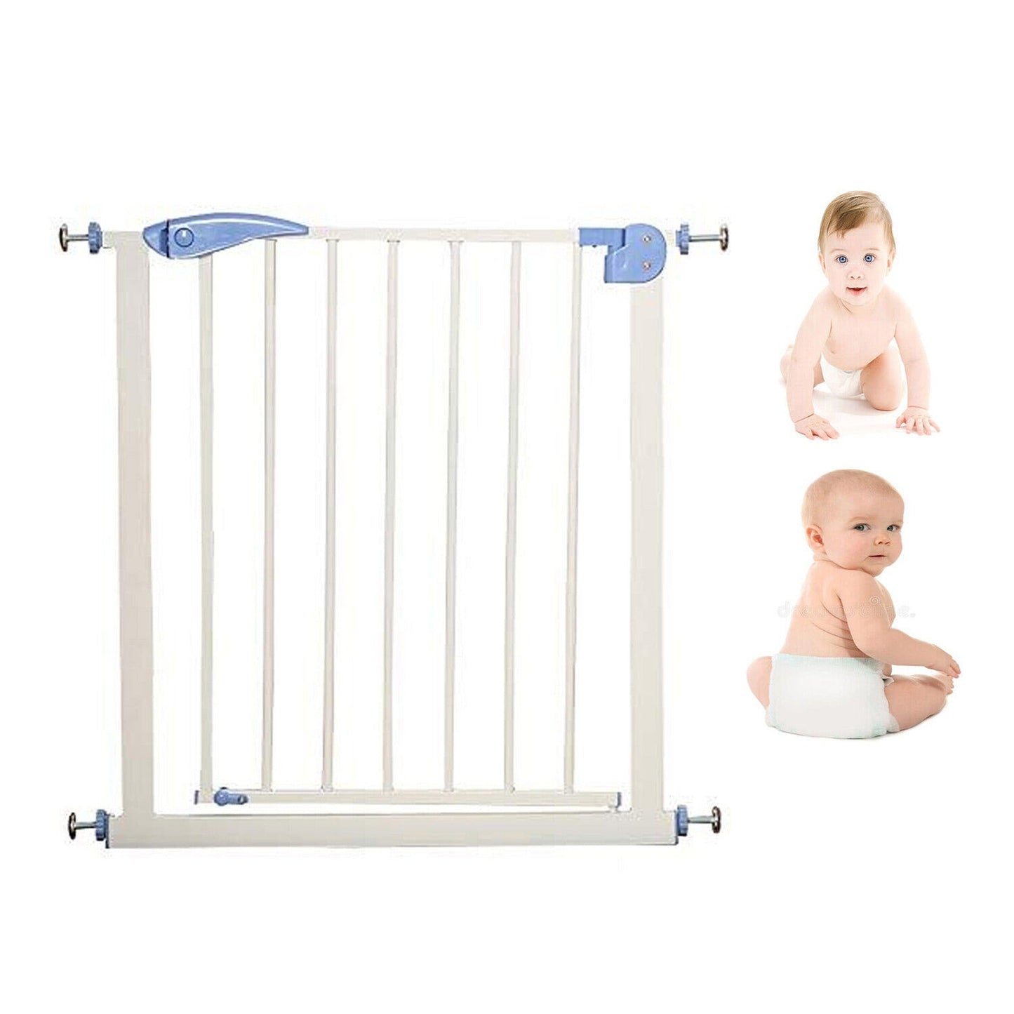 Wide Baby and Pet Room Divider Safety Barrier Gate with Adjustable Length