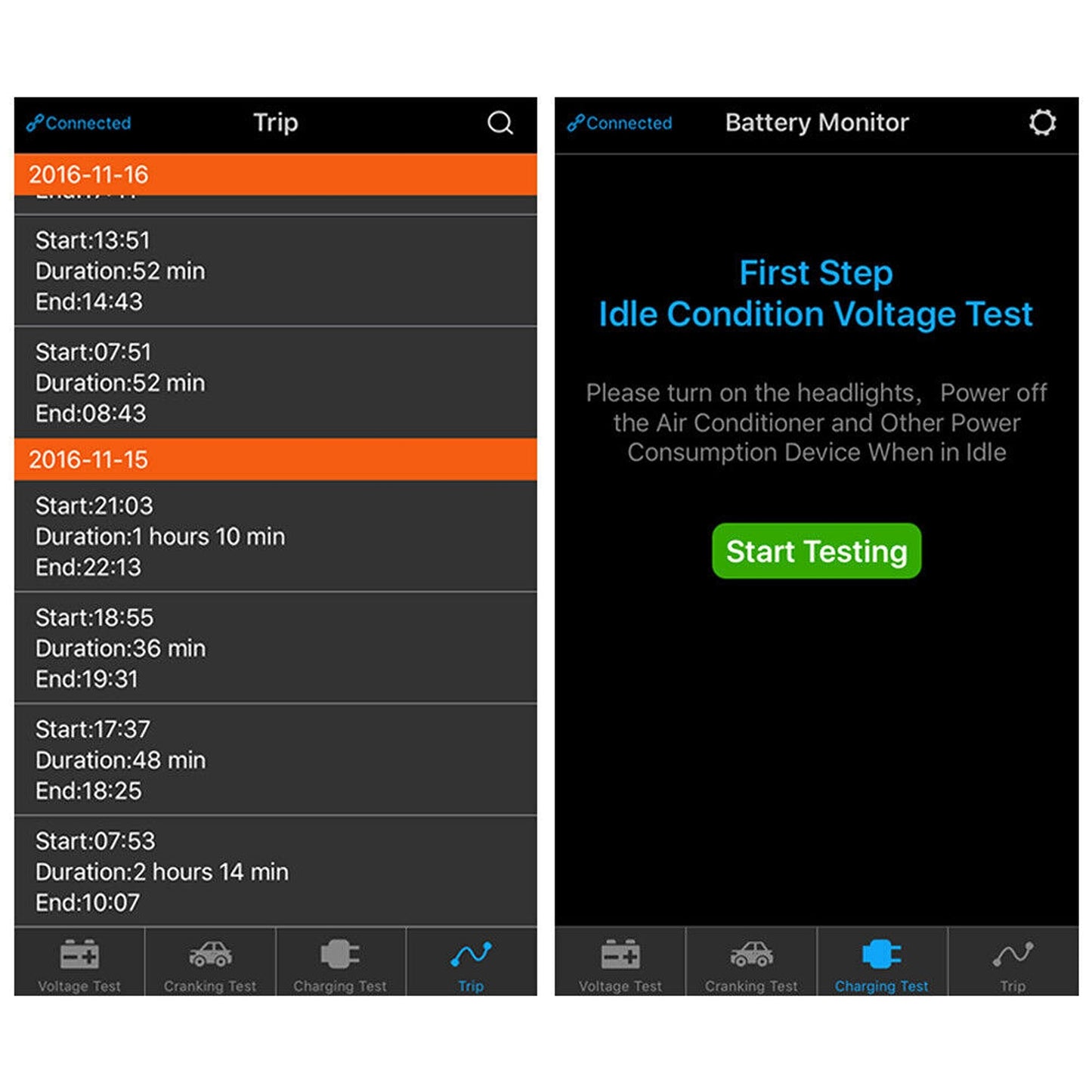 Bluetooth Vehicle Battery Monitor with Alarm Suitable for Cars and RVs 12V
