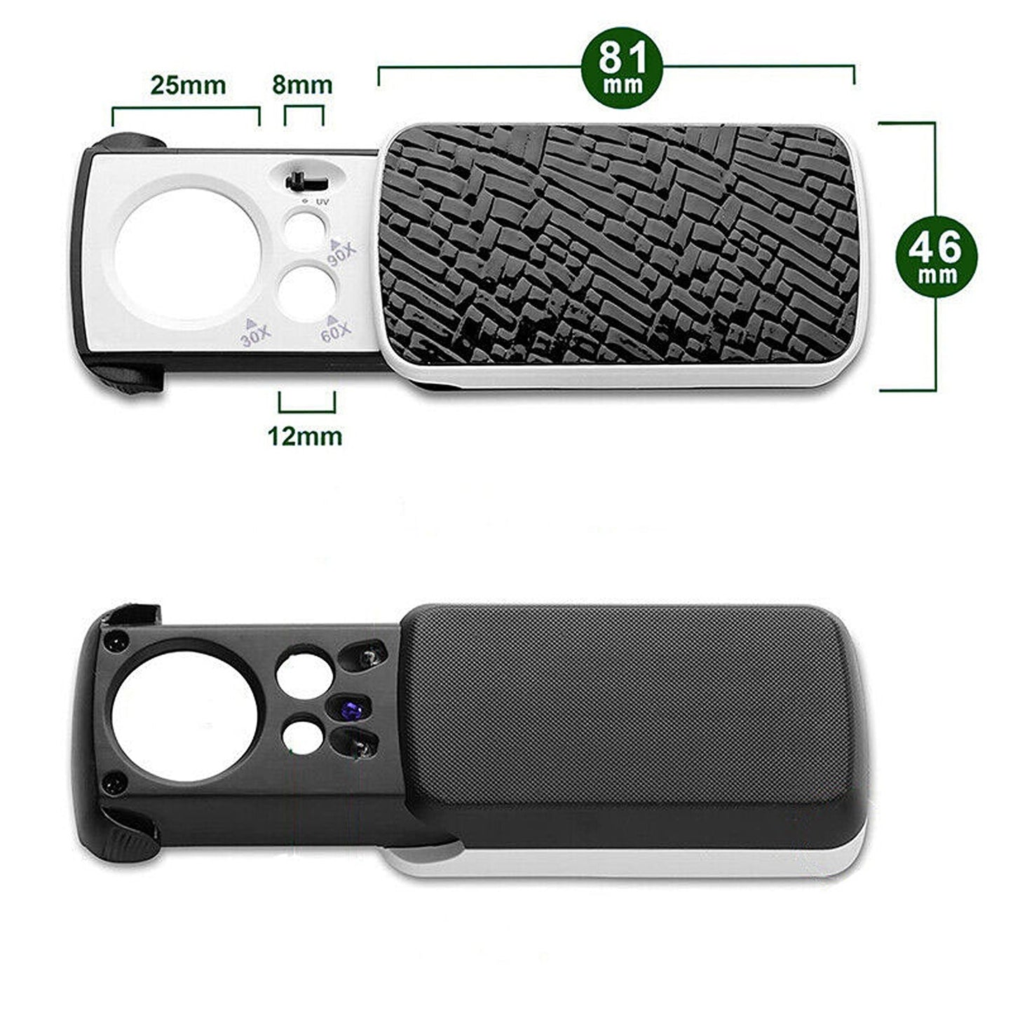 Jeweler Loupe with LED Light and Magnifying Glass Lens