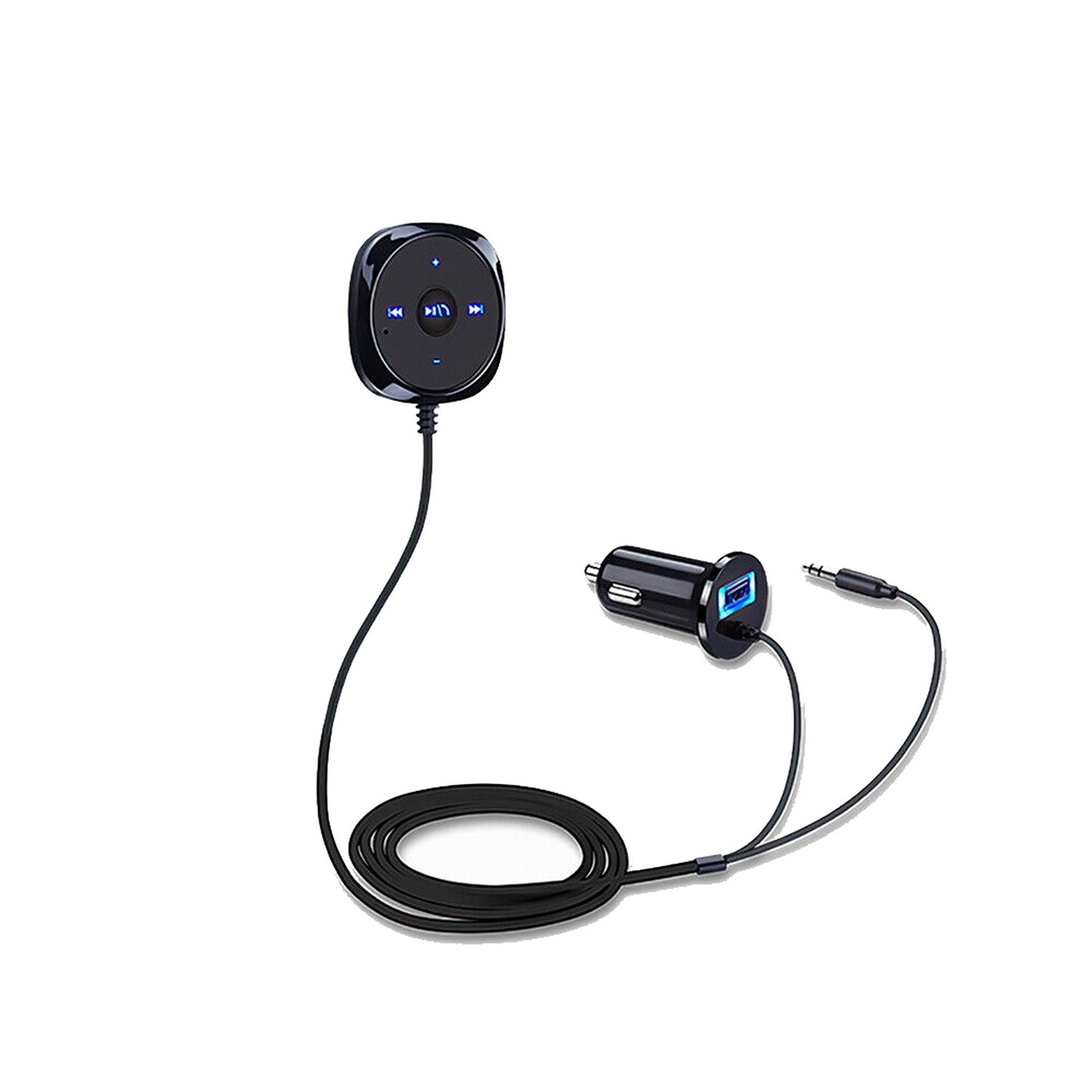 Bluetooth Audio Receiver with USB Charger for Car MP3 Player AUX Adapter