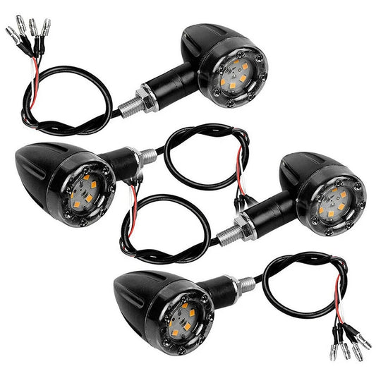4pcs Indicator Light Motorcycle LED Tail Brake Turn Signal Lamp