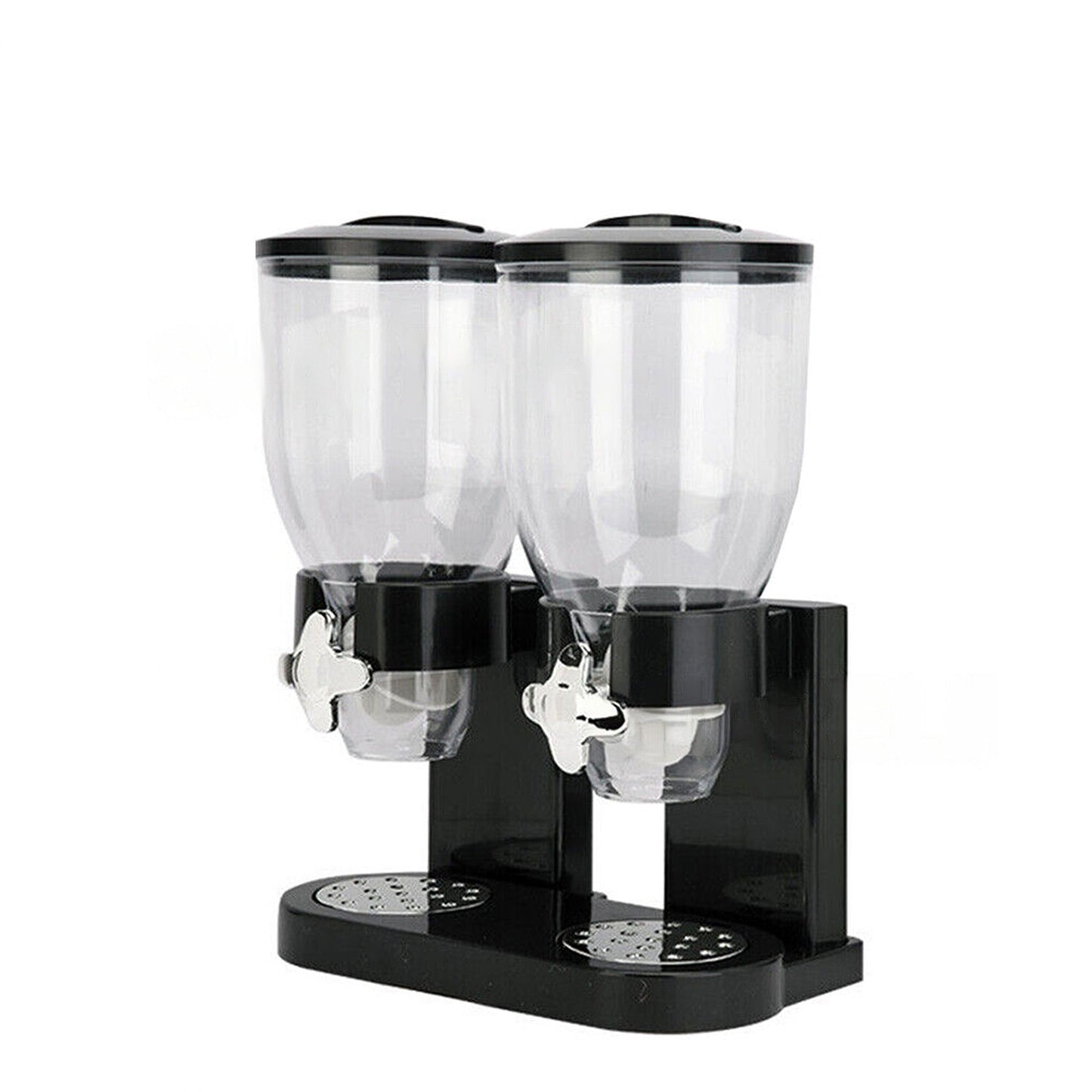 Convenient Double Cereal Dispenser for Dry Foods Storage Containers