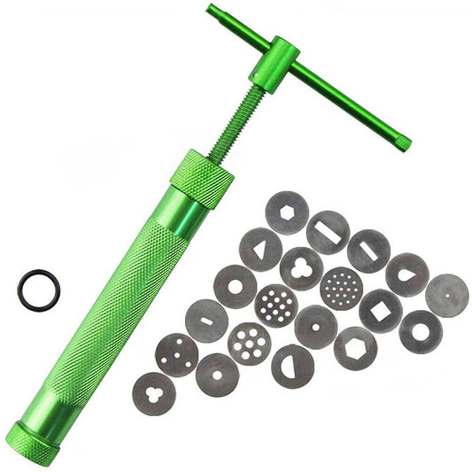 Creative Fondant and Clay Craft Extruder Cake Decoration Tool 20 Discs