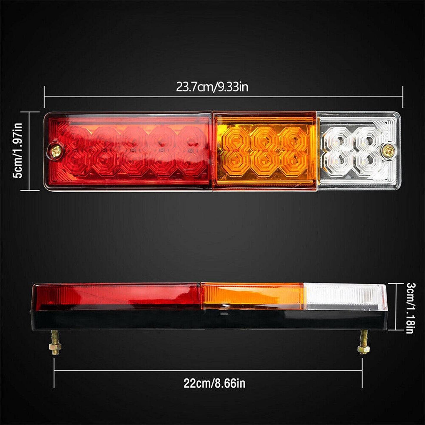 2pcs Tail Lamp LED Trailer Lights Ute Truck Caravan Indicator 12V