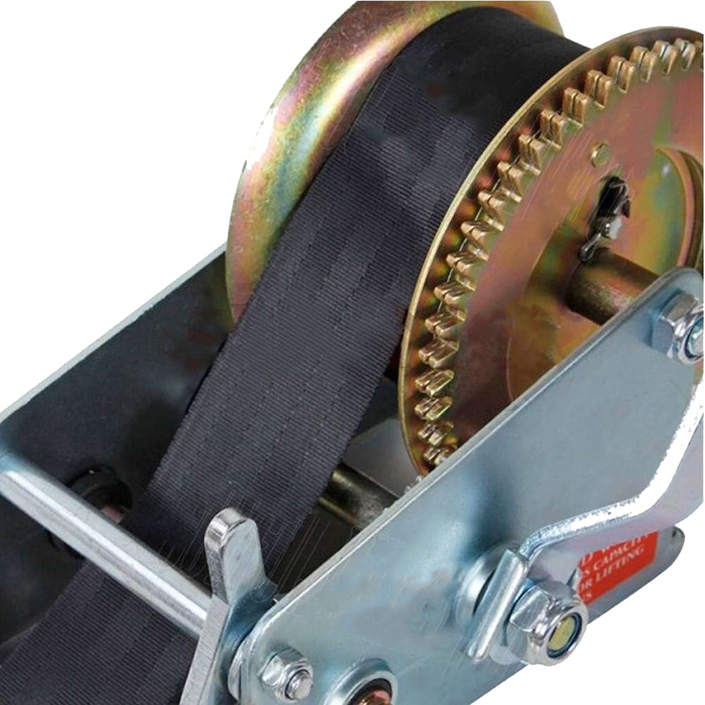 Manual 2-Way Synthetic Strap Hand Winch for Cars Boats and Trailers