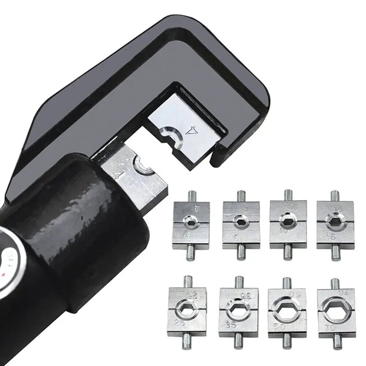Hydraulic Crimper for Cable and Wire - 9 Dies 8 Ton