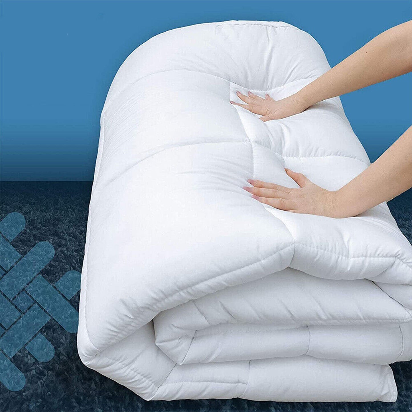 Luxury Bamboo Pillowtop Mattress Topper Queen King Size 1000GSM