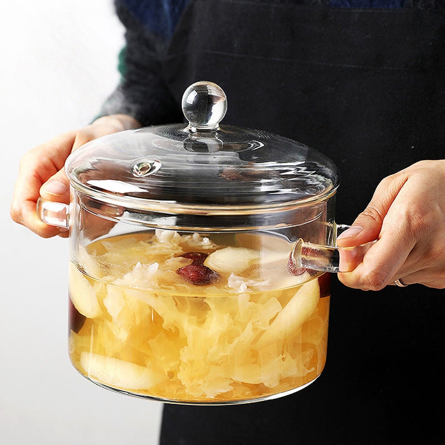 Explosion-Proof Glass Cooking Pot - Milk and Soup Pan