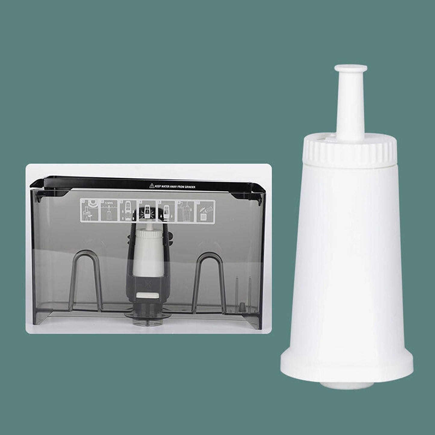 4-Pack Water Filter Cartridge Compatible with Breville Coffee Machines