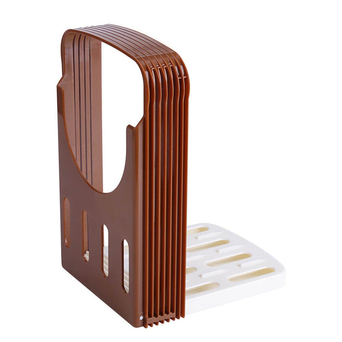 Foldable Bread Slicing Guide with Toast Cutter