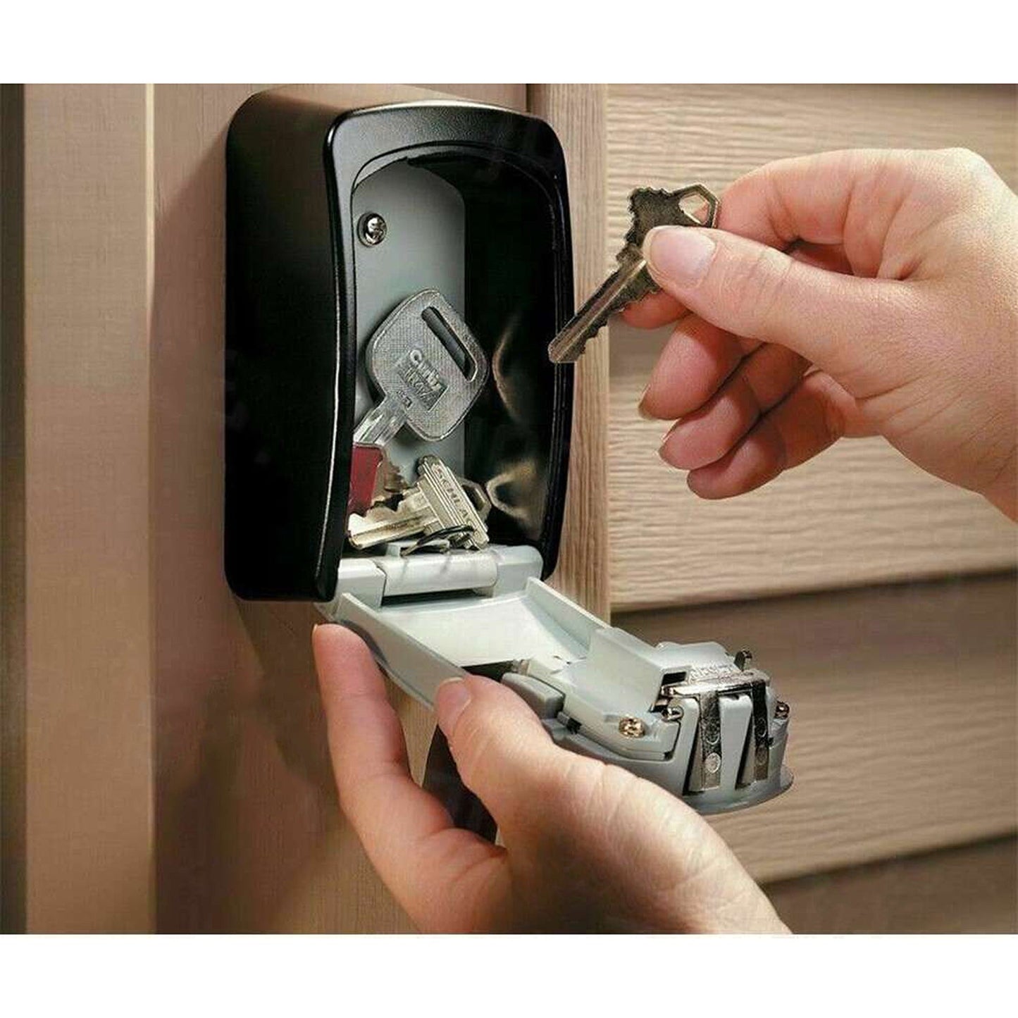 Combination Lock Safe Box 4 Digit Wall Mounted Security Storage