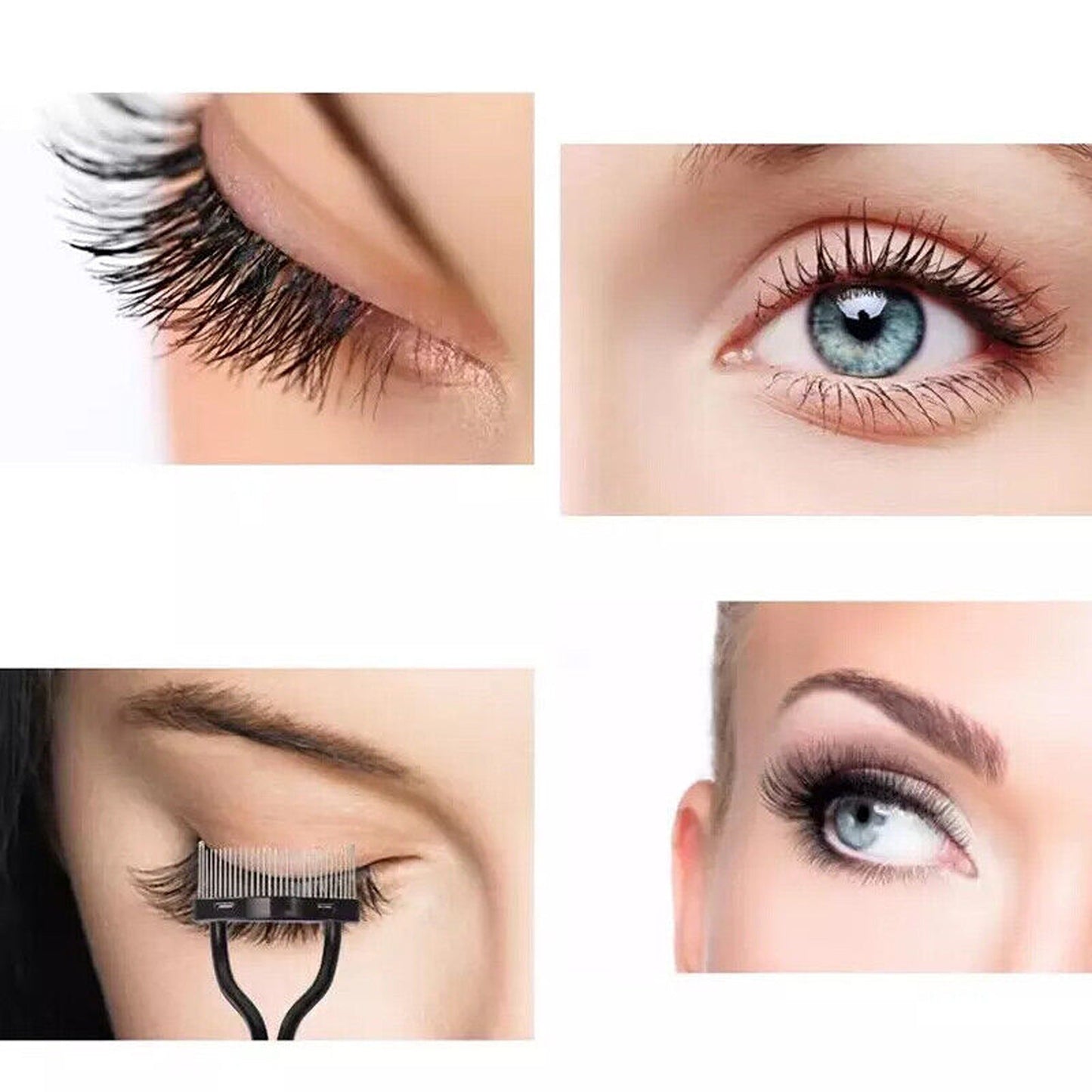 2pcs Metal Eyelash Comb and Mascara Separator Beauty Tool