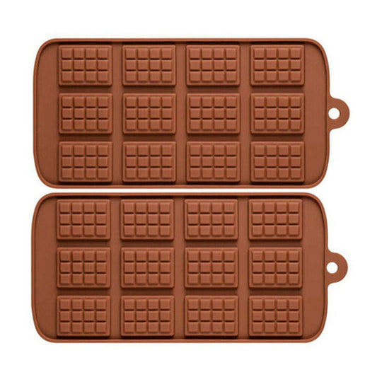 2pcs Silicone Chocolate Bar Mould Mini Candy Jelly Cake Mold