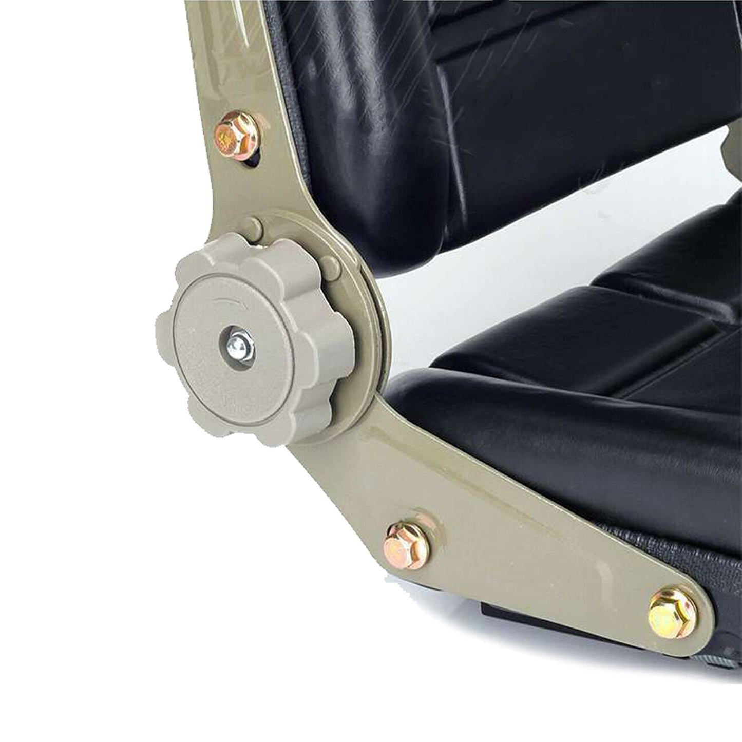 Forklift Truck Seat with Suspension Excavator Tractor Chair in PU Leather