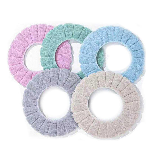 Toilet Seat Lid Cover with Soft Washable Cushion Bathroom Warmer Mat