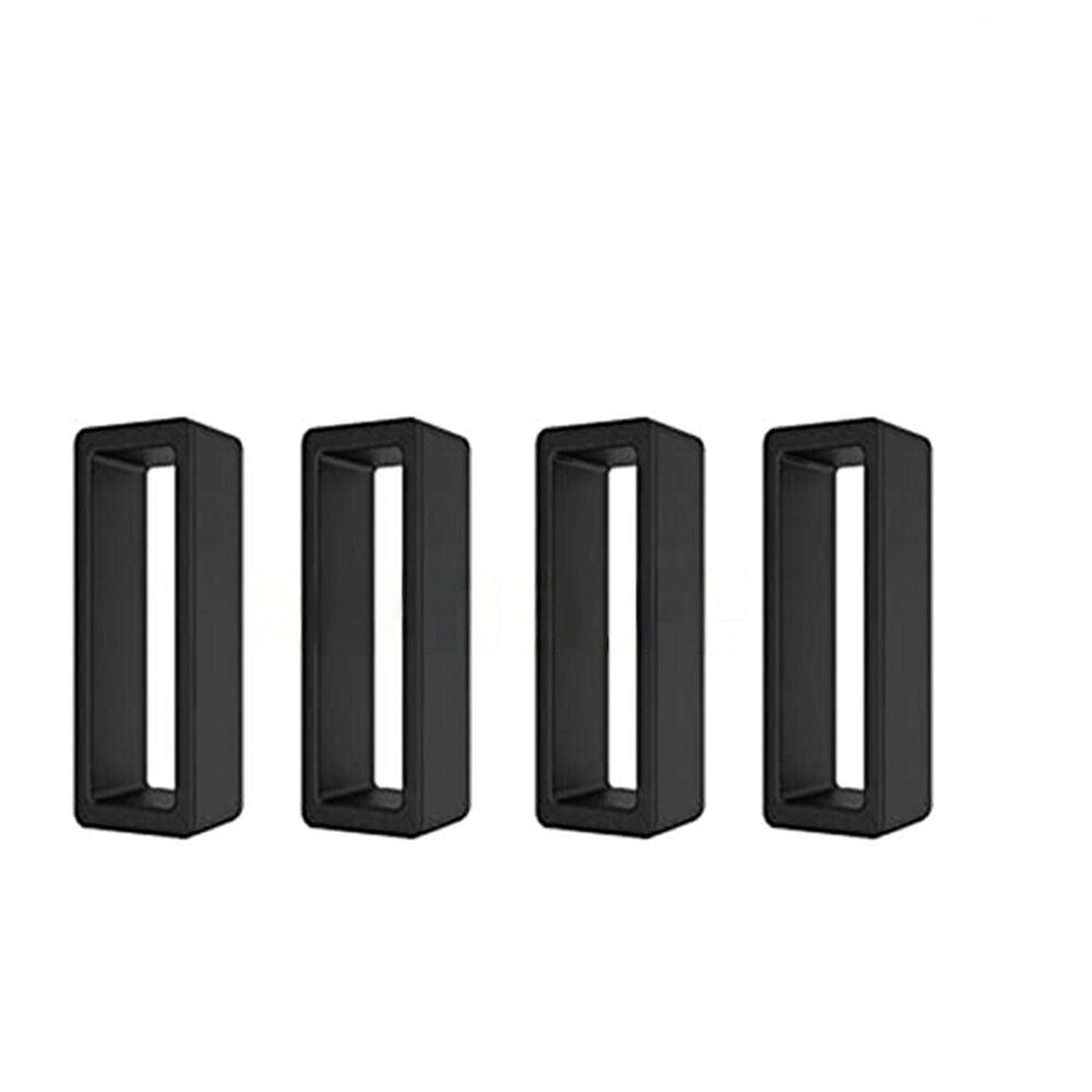 8pc Silicone Rubber Rings for Watch Strap Band Keeper Hoop