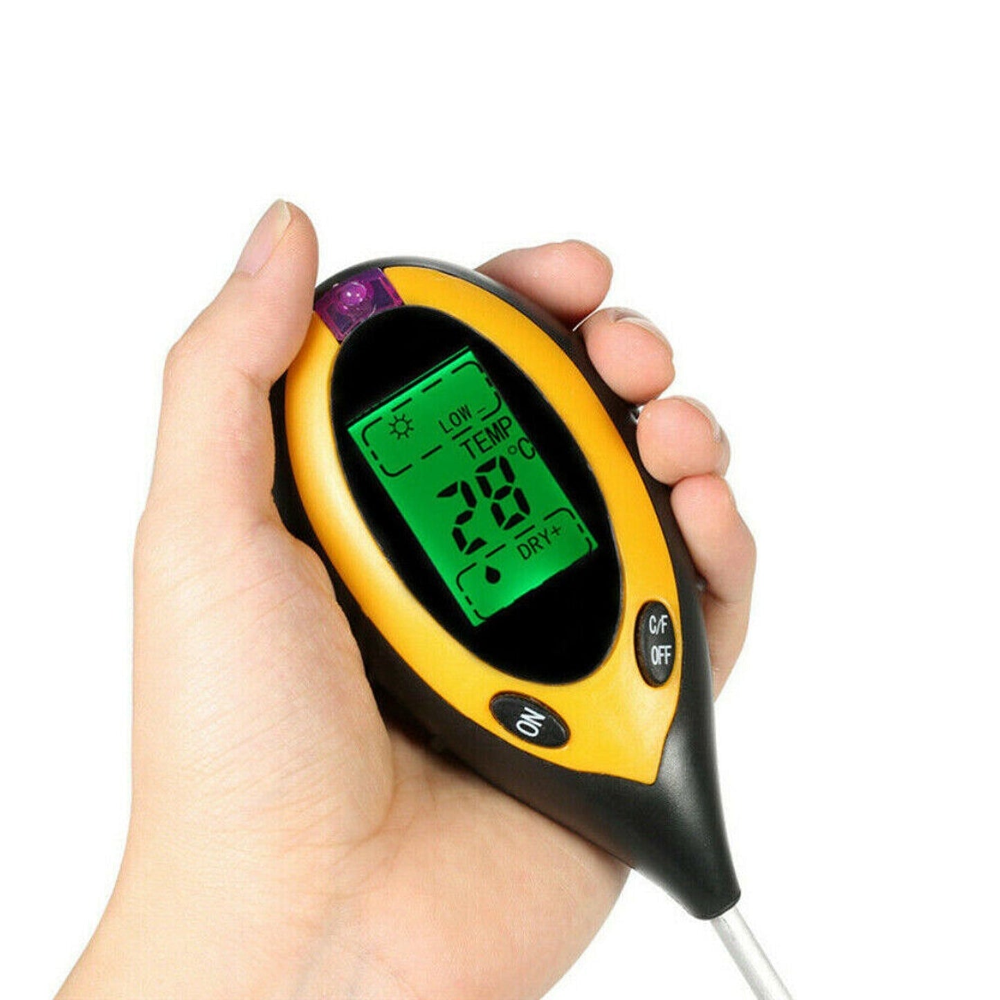 4-in-1 Soil PH Tester Moisture Sunlight and Light Test Meter for Garden