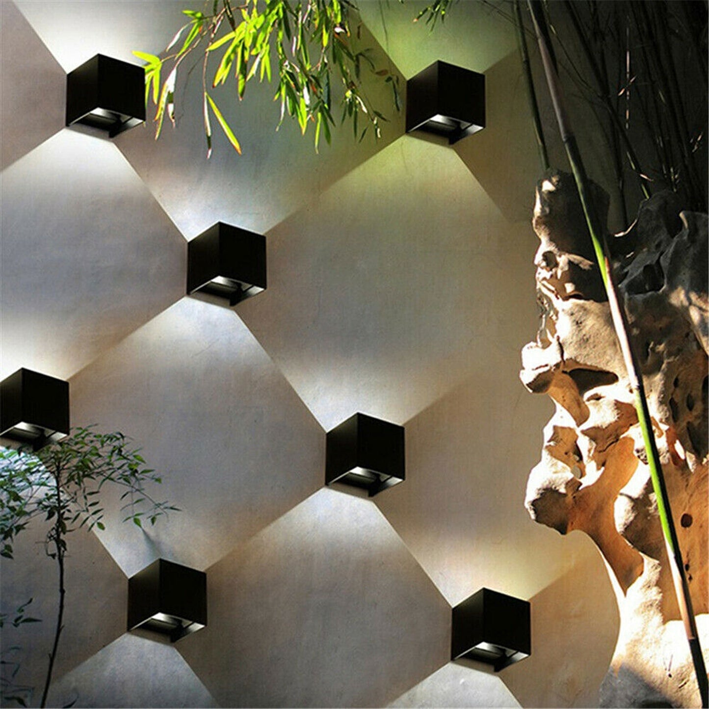 12W Square Aluminum LED Wall Light Waterproof Indoor Outdoor Modern Sconce