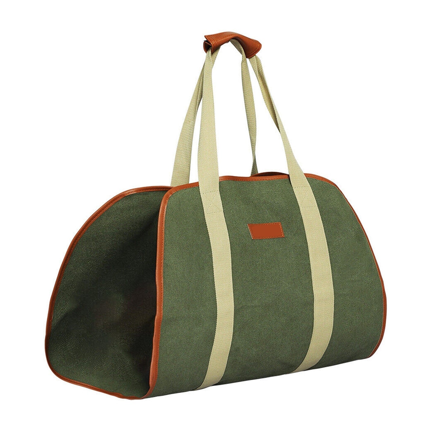 Canvas Firewood Carrier Bag Wood Carrying Holder Tote for Fireplace Tools